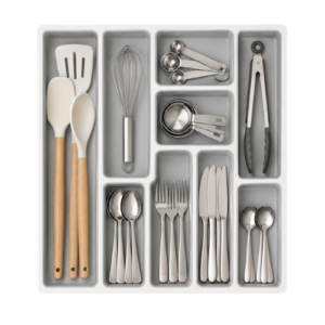 Snugzor Kitchen Drawer Utensil Organizer Tray – Multi Compartment Drawer Organizer