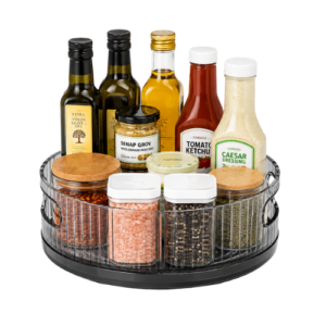 Snugzor Rotating Kitchen Organizer Turntable – Cabinet and Pantry Storage Organizer